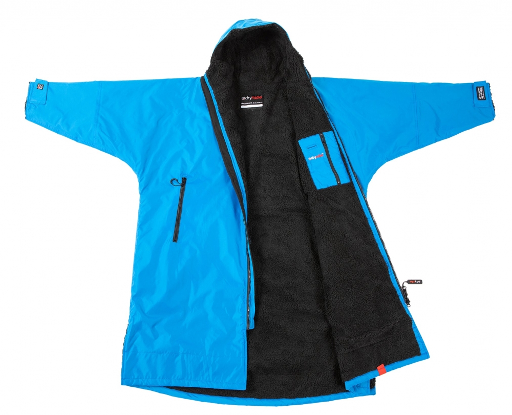 dryrobe advance long sleeve changing robe - cobalt blue