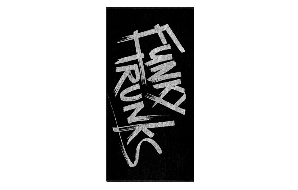 funky trunks tagged black towel 